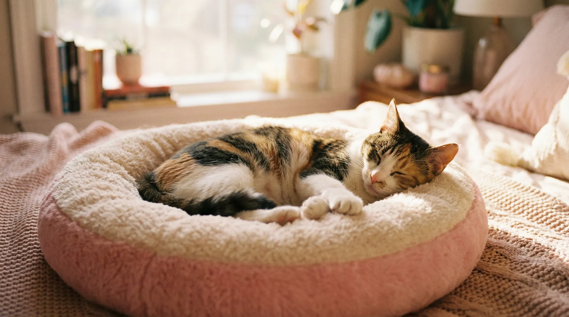三花猫安静入睡 - 爱套图